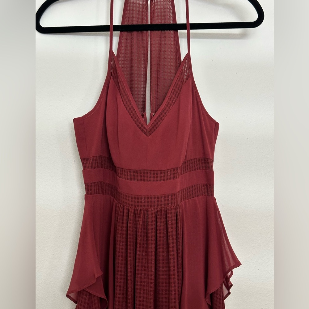 Wine color dress, long dress/ Traje largo color vino bello!